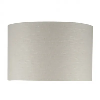 50cm Grey Self Lined Linen Drum Shade