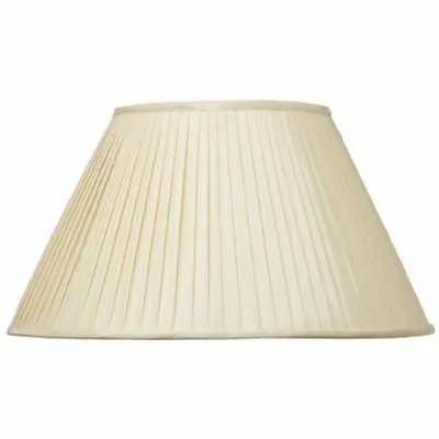 45cm Almond Silk Knife Pleat Empire Shade