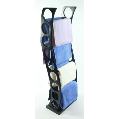 Aluminium Towel Rail 108cm Black Finish