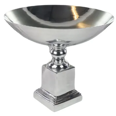 Cast Aluminium Bowl On Base 47cm