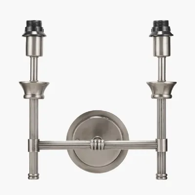 Salvatore Antique Silver Metal Double Wall Light