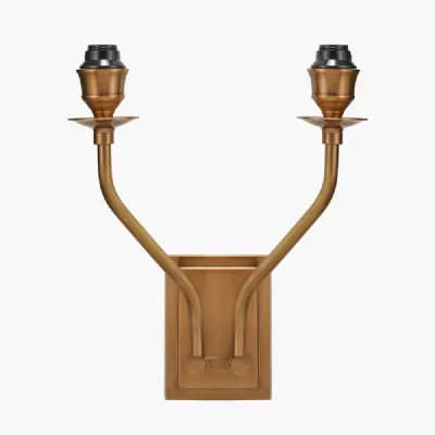 Tatiana Antique Brass Metal Double Wall Light