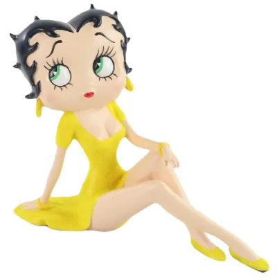 Betty Boop Demure (Yellow Glitter Dress) 21.5cm