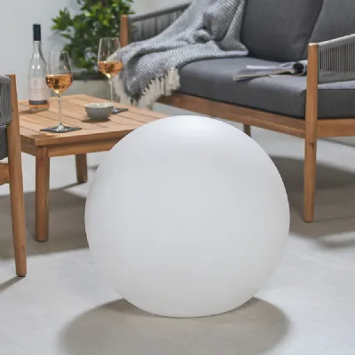 Rechargeable Ball Orb Outdoor Floor Lamp 56cm