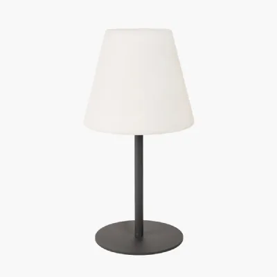 Grey Outdoor Table Lamp