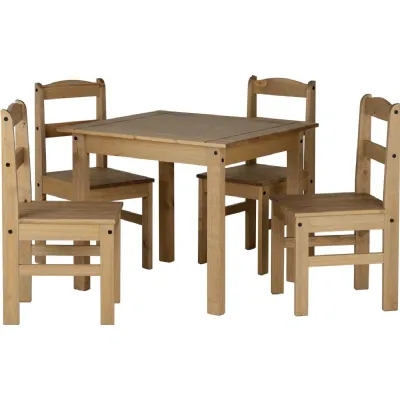 Panama Dining Set Natural Wax