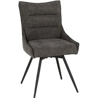 Lewis Swivel Chair (2 Per Box) Grey Fabric