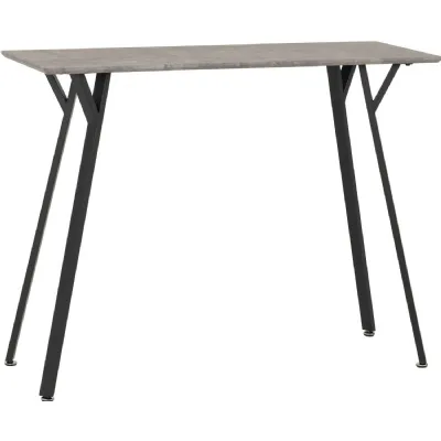 Quebec Bar Table Concrete Effect Black