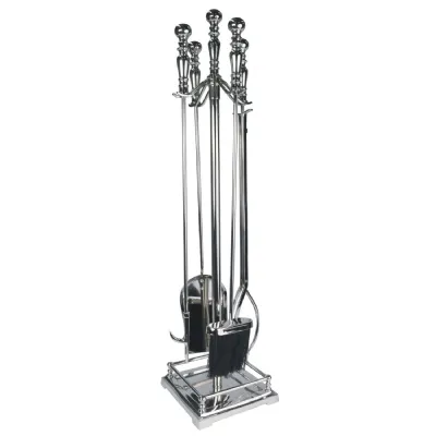 Nickel Plated Companion Set 80.5cm