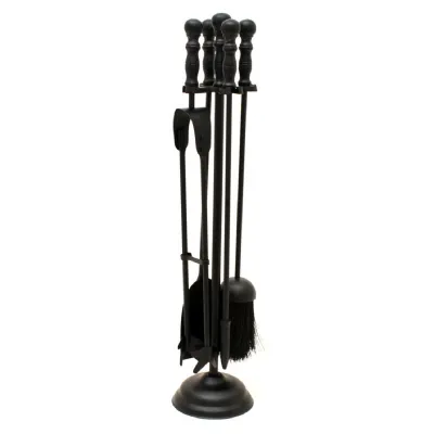 Fire Tool Set Black 55cm