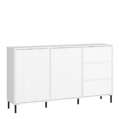 Avenale Sideboard 2 Door 3 Drawer in Alpine White High Gloss