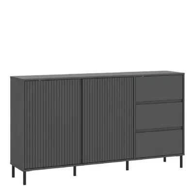 Avenale Sideboard 2 Door 3 Drawer in Anthracite