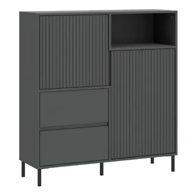 Avenale Sideboard 2 Door 2 Drawer in Anthracite