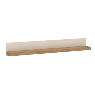 Naxxar Wall Shelf 194 cm in Cashmere and Stone Oak