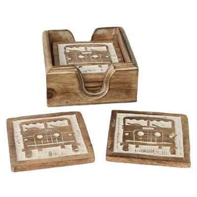 Set of 6 4x4 Front View Coasters 11cm