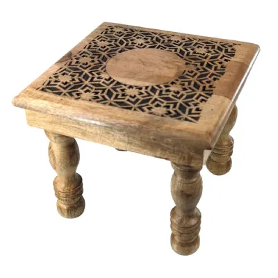 Two Tone Star Flower Plant Stool 30cm