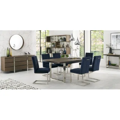 Dark Oak Large Rectangular Extending Dining Table