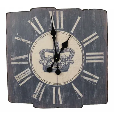 Wooden Clock Crown 45cm