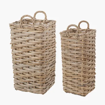 Tobs S 2 Square Grey Kubu Umbrella Baskets