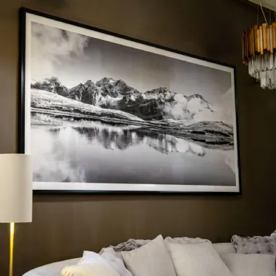 Black and White Acrylic Detail Canvas with Wooden Frame
