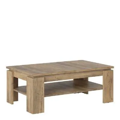 Large coffee table in Chestnut and Matera Grey