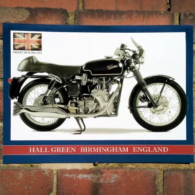 Velocette Venom Thruxton Metal Sign 41cm