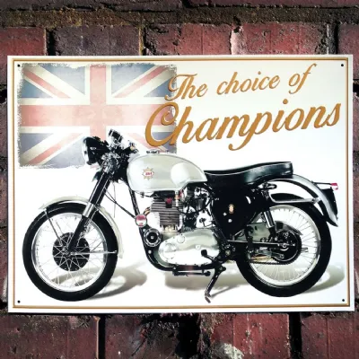 BSA Goldstar Metal Sign 41cm