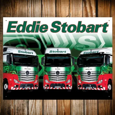 Eddie Stobart Trio Metal Sign 41cm