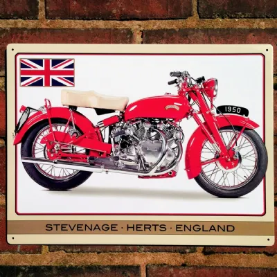 Vincent Touring Rapide Metal Sign 41cm