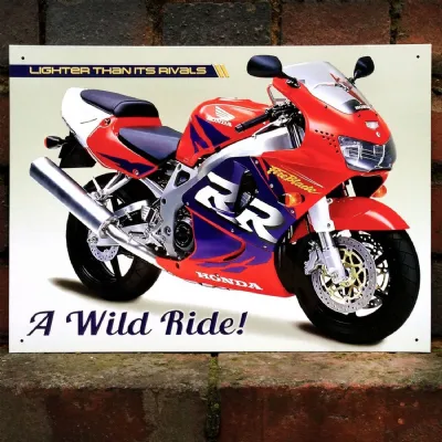 Honda CBR900RR Fireblade Metal Sign 41cm