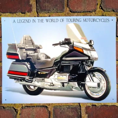 Honda Goldwing Metal Sign 41cm