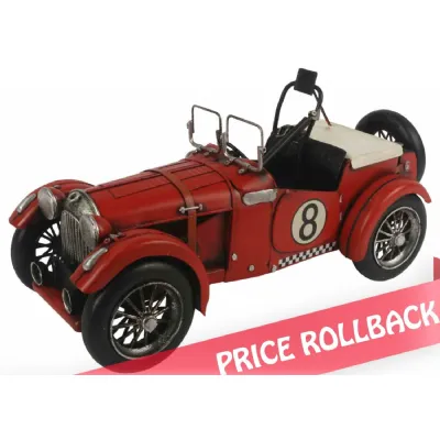 Red Racing Car with Hood Strap 31.5cm
