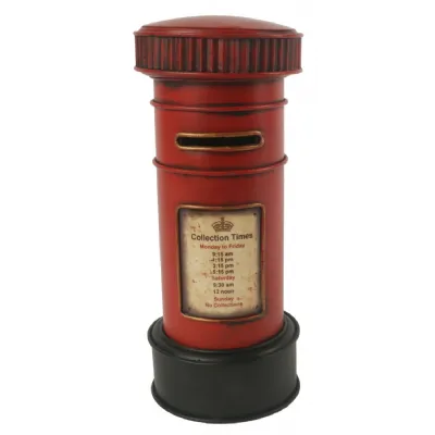 Red Post Box 27.5cm Money Box