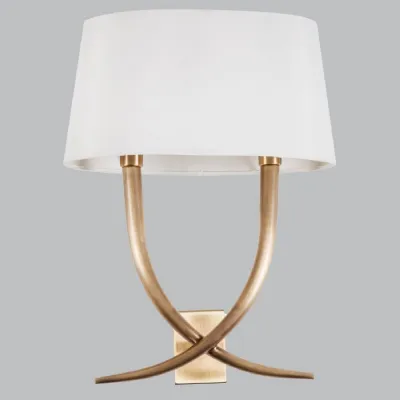 Quinn Antique Brass Wall Lamp