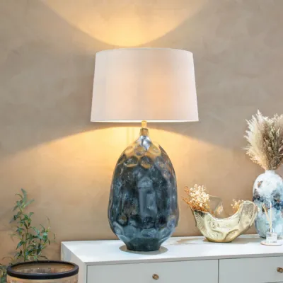 Aketa Large Weathered Table Lamp (Base Only)
