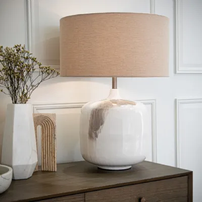 Aketa Cream Table Lamp