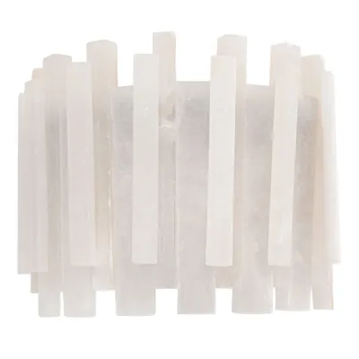 Bronze Metal and White Alabaster Wall Lamp