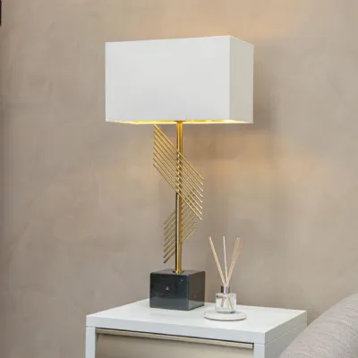 Otis Brushed Brass Table Lamp