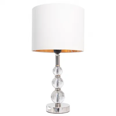 Petite Sophia Nickel Finish Table Lamp (Base Only)