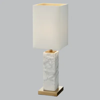Pax White Marble Table Lamp