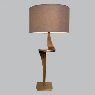 Nero Antique Brass Finish Table Lamp