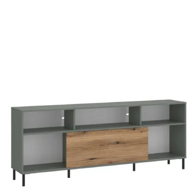 Darwin TV Cabinet 1 Door 73cm High in Green Oak