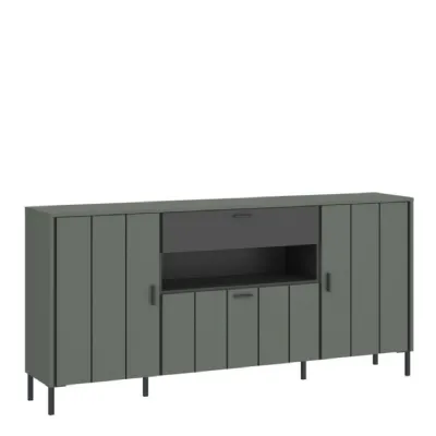 Arundel Sideboard 2 Door 1 Flap 1 Drawer in Green Grey
