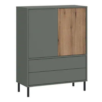 Darwin Sideboard 2 Door 2 Drawer in Green Oak
