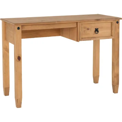 Budget Mexican Study Desk Distressed Waxed Pine