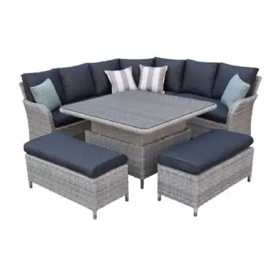 Roma Luxury Rattan Curved Corner Set