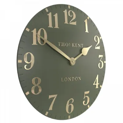 20 inches Wall Clock Lichen Green