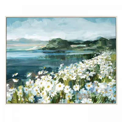 Wild Daisy Bay Framed Canvas