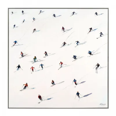 Downhill Framed Canvas