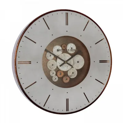 21 inches Wall Clock Cog Bronze